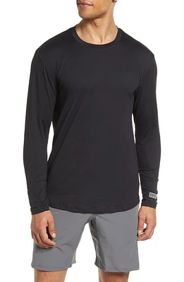 Barbell Apparel Men's Havok Stretch Long Sleeve T-Shirt Black at Nordstrom,