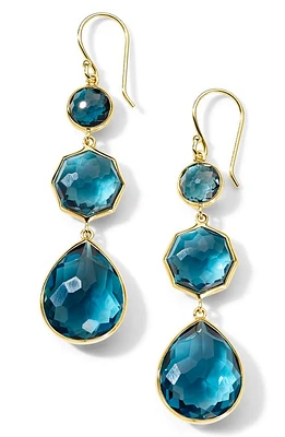 Ippolita Rock Candy Crazy 8's Drop Earrings in Gold/London Blue Topaz at Nordstrom