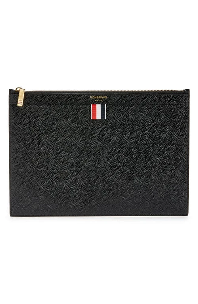 Thom Browne Small Zip Tablet Holder in Black at Nordstrom