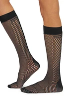 Wolford Fishnet Knee High Socks Black at Nordstrom,