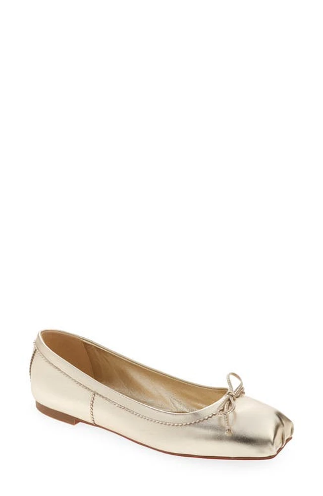 Christian Louboutin Mamadrague Metallic Ballet Flat Gold at Nordstrom,