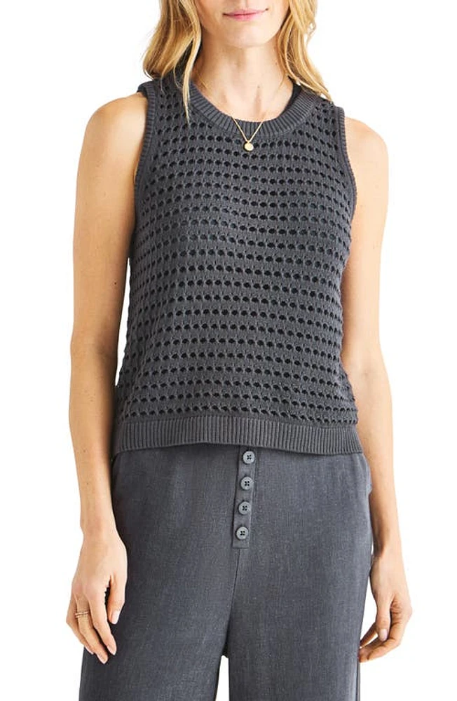 Splendid Asher Open Knit Sleeveless Top at Nordstrom,