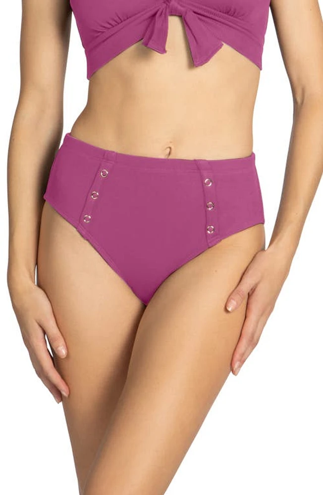 Robin Piccone Amy High Waist Bikini Bottoms at Nordstrom,