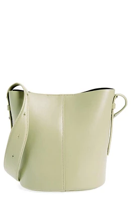 Yvonne Koné Little Leo Leather Bucket Bag in Vitello Salvia at Nordstrom