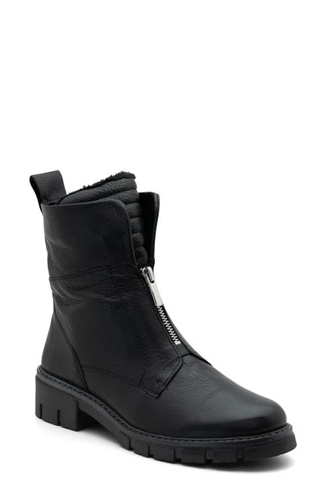 ara Deon Leather Bootie Black at Nordstrom,