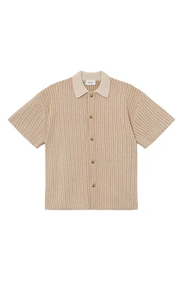 Les Deux Easton Short Sleeve Button-Up Sweater at Nordstrom,