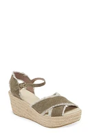 Chocolat Blu Wedge Espadrille Sandal Linen at Nordstrom,