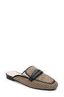 Sanctuary Big Deal Raffia Mule Natural-Black/Black at Nordstrom,