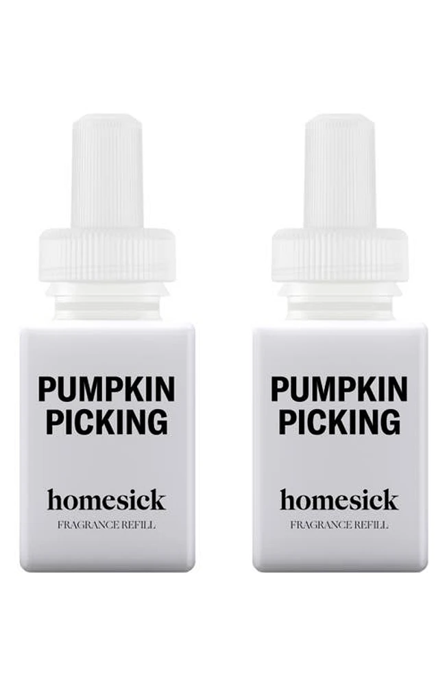 PURA x Homesick 2-Pack Diffuser Fragrance Refills in Pumpkin Picking at Nordstrom