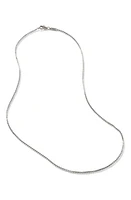 John Hardy Box Chain Necklace in Silver at Nordstrom, Size 20