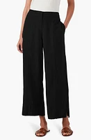 NIC+ZOE Rumba Park Wide Leg Crop Organic Linen Blend Pants at Nordstrom,