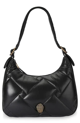 Kurt Geiger London Kensington Puff Quilted Leather Hobo Bag in Black at Nordstrom