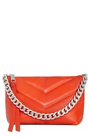 Rebecca Minkoff Edie Quilted Leather Crossbody Bag in Coral at Nordstrom