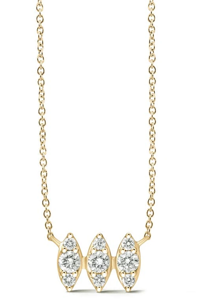 Dana Rebecca Designs Sophia Ryan Diamond Marquise Pendant Necklace in Yellow Gold/Diamond at Nordstrom, Size 18