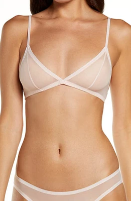 LUELLE Tibi Mesh Bralette in Blush Pink at Nordstrom, Size X-Small