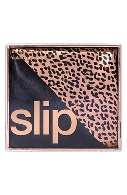 slip Wild Leopard Silk Hair Wrap at Nordstrom