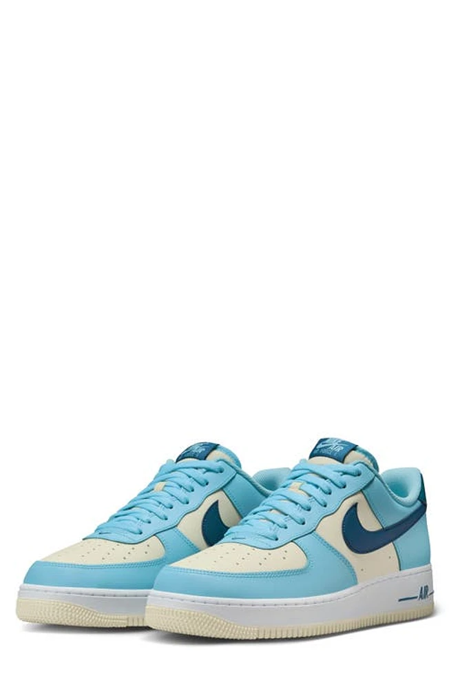 Nike Air Force 1 '07 Basketball Sneaker Aquarius Blue/Court Blue at