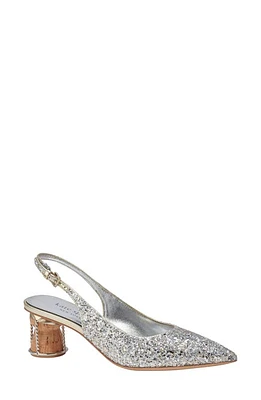 Kate Spade New York soiree glitter slingback pump in Gold/Silver at Nordstrom, Size 6.5