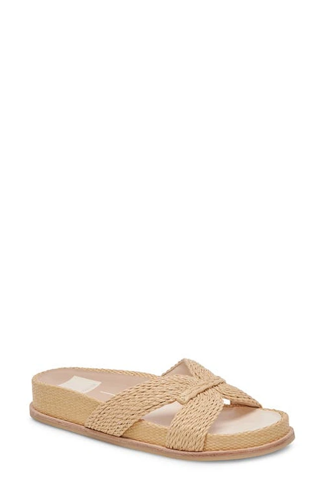 Dolce Vita Selda Raffia Slide Sandal at Nordstrom,