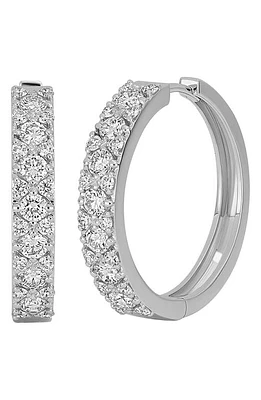 Bony Levy Audrey Diamond Hoop Earrings in 18K White Gold at Nordstrom