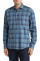 Peter Millar Forest Knolls Plaid Flannel Button-Up Shirt Reservoir at Nordstrom,