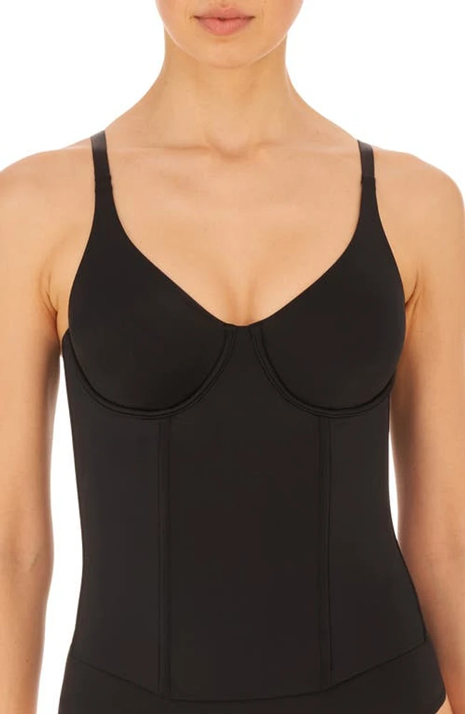 Natori Liquid Underwire Bustier Black at Nordstrom,