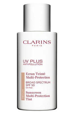 Clarins UV Plus Anti-Pollution Antioxidant Tinted Face Sunscreen SPF 50 in Medium at Nordstrom, Size 1.7 Oz