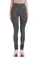 Dolce & Gabbana Sequin Stretch Jersey Pants in Argento at Nordstrom, Size 10 Us