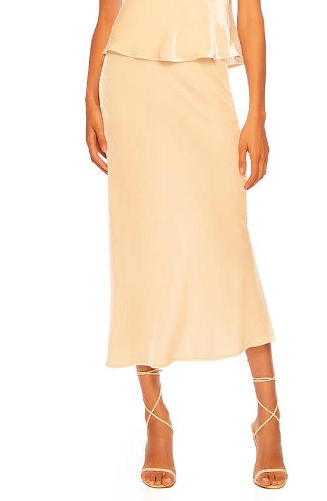 Susana Monaco Velvet Midi Slip Skirt at Nordstrom,