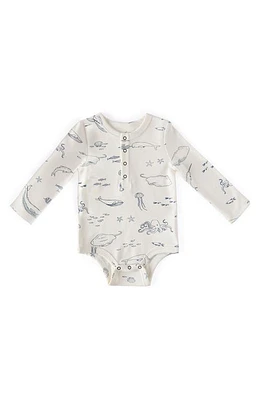 Pehr Life Aquatic Organic Cotton Bodysuit at Nordstrom