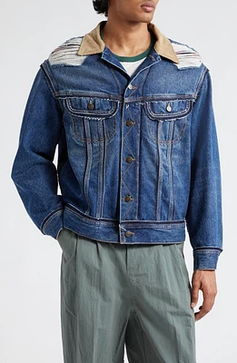 Maison Margiela x Pendleton Ripped Denim Jacket Indigo at Nordstrom, Us