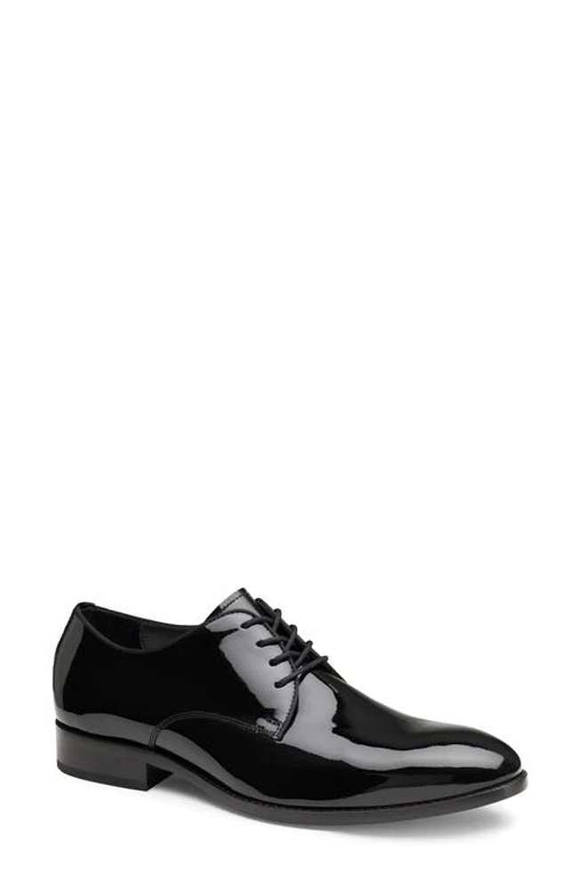 Johnston & Murphy Gavney Plain Toe Derby Black Patent at Nordstrom,