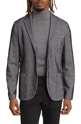 Harris Wharf London Loro Piana Seersucker Sport Coat White Black at Nordstrom, Us