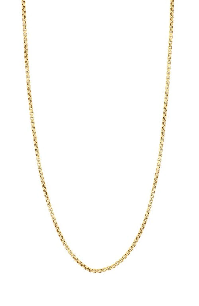 Bony Levy 14K Gold Box Chain Necklace in Yellow Gold at Nordstrom, Size 18