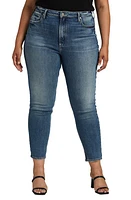 Silver Jeans Co. Super High Waist Ankle Tapered Mom Indigo at Nordstrom, 27