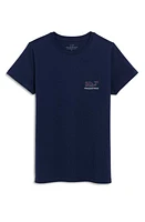 vineyard vines Fireworks Cotton Graphic Pocket T-Shirt Nautical Navy at Nordstrom,