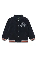 Andy & Evan x Teenage Mutant Ninja Turtles Kids' Reversible Varsity Jacket Navy Cord at Nordstrom,