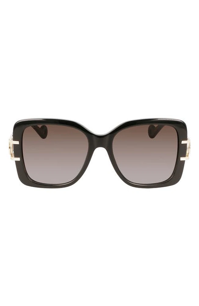 Lanvin Mother & Child 53mm Square Sunglasses in Black at Nordstrom