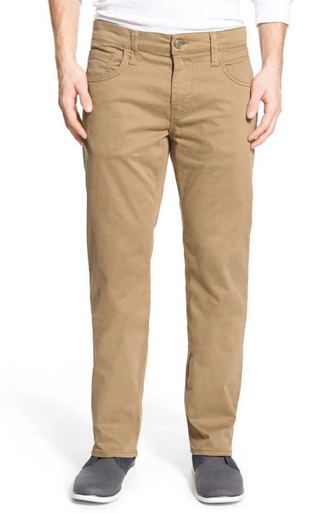 Mavi Jeans Zach Straight Leg Twill Pants Khaki at Nordstrom, X