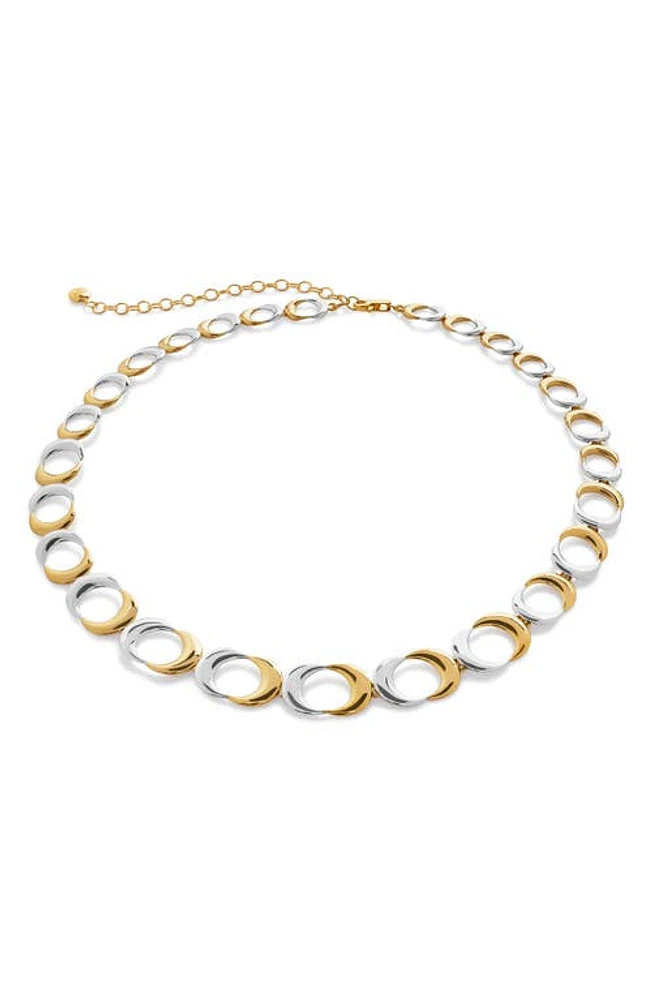 Monica Vinader Kissing Moon 2-Tone Collar Necklace in 18Ct Gold Vermeil at Nordstrom