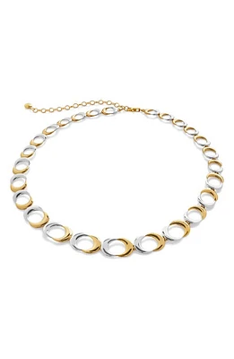 Monica Vinader Kissing Moon 2-Tone Collar Necklace in 18Ct Gold Vermeil at Nordstrom