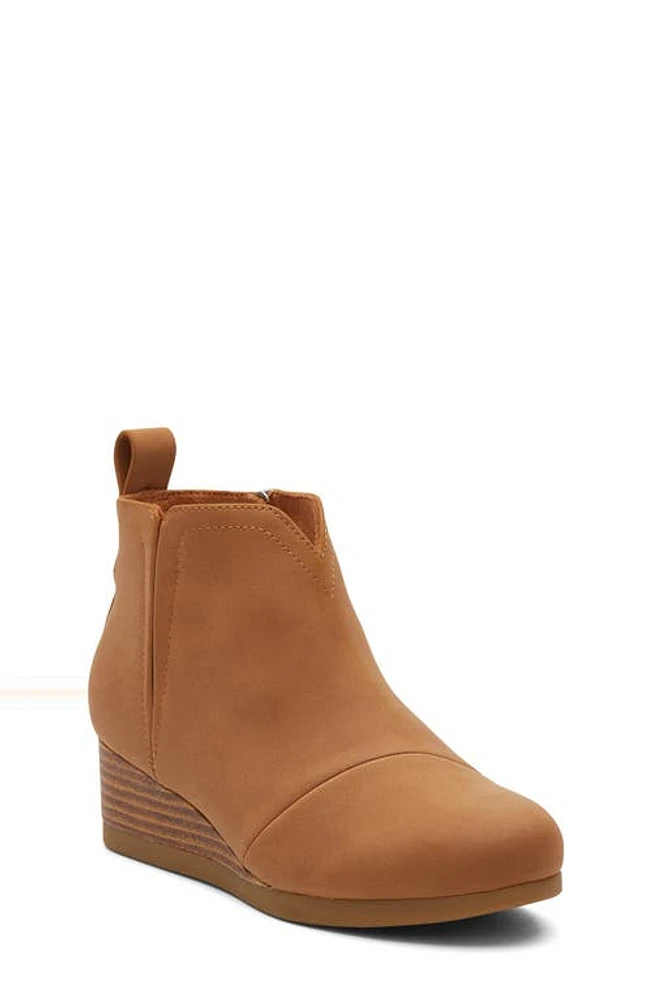 TOMS Clare Zip Wedge Bootie Tan at Nordstrom, M