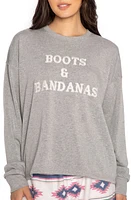 PJ Salvage Embroidered Long Sleeve Pajama Top at Nordstrom,