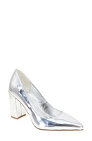 bcbg Midana Pointed Toe Pump Silver at Nordstrom,