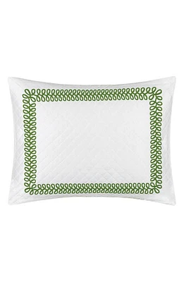 Matouk Astor Braid Matelassé Pillow Sham in Grass at Nordstrom