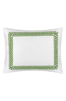 Matouk Astor Braid Matelassé Pillow Sham in Grass at Nordstrom