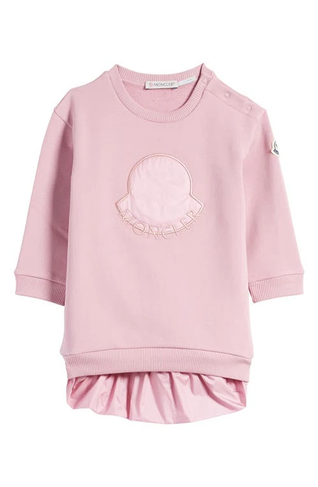 Moncler Kids' Sweatshirt Dress Pink at Nordstrom,