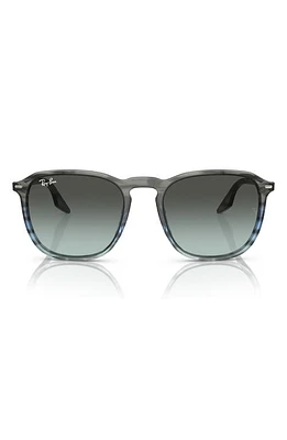 Ray-Ban 55mm Square Sunglasses in Grey Gradient at Nordstrom