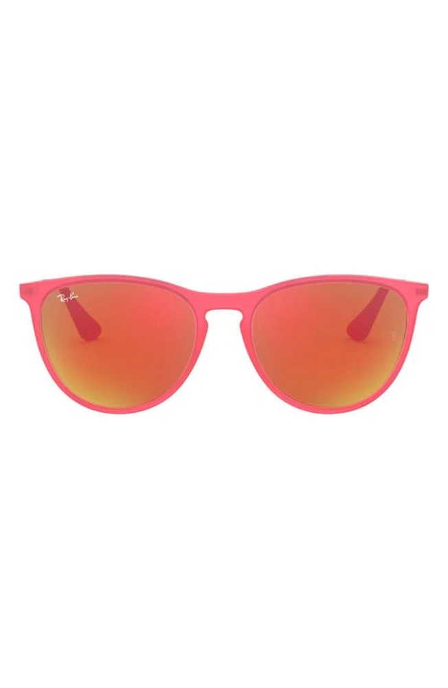 Ray-Ban Ray-Bay Junior Izzy 50mm Mirrored Sunglasses in Pink Flash at Nordstrom