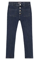 DL1961 Kids' Emie Exposed Button Straight Leg Jeans Seacliff (Performance) at Nordstrom,